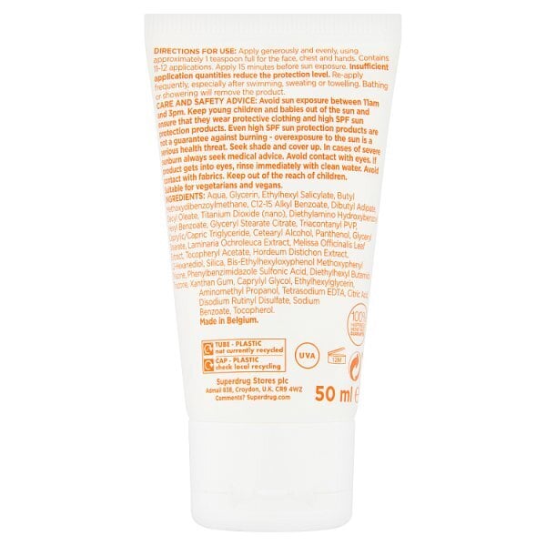 Solait Anti-Ageing Sensitive Face Sun Cream Spf30 50Ml