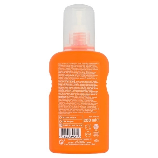 Solait Tanning Active Spray Spf30 200 Ml