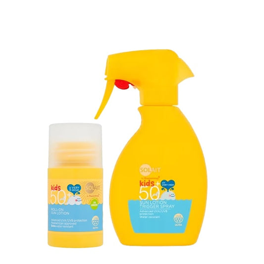Kids Roll And Spray Spf50 Sun Lotion Duo
