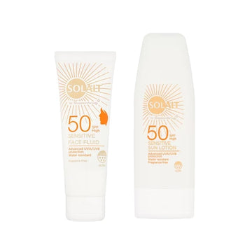 Solait Senstive Spf 50 Face & Body Suncream Bundle