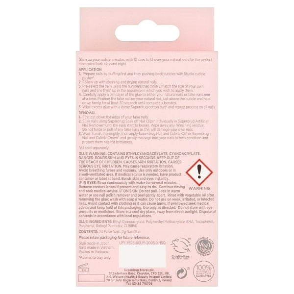 Studio London Purple Pearl Almond Nails