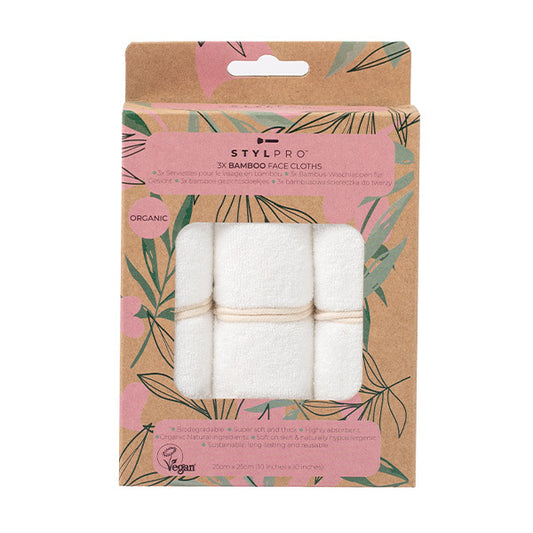 Stylpro Bamboo Face Cloths