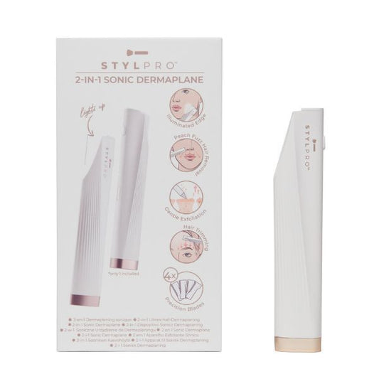 Stylpro 2-In-1 Light Up Sonic Dermaplane