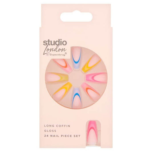 Studio False Nails Bright Colour Tips