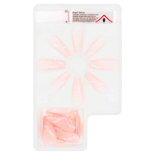 Studio False Nails Pink Marble