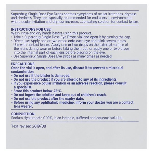 Advanced Dry Eye Single Drops 20 X 0,35Ml
