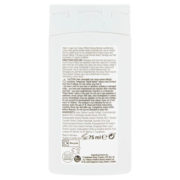 Colour Effects Wash In Hair Dye Honey Blonde