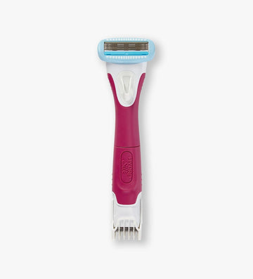 Schick Hydro Silk Trimstyle Razor With Bikini Trimmer For Women | 2-In-1 Bikini Razor For Women And Womens Trimmer For Pubic Hair, Includes 1 Waterproof Handle, 1 Refill & 1 Aaa Battery : Beauty & Personal Care