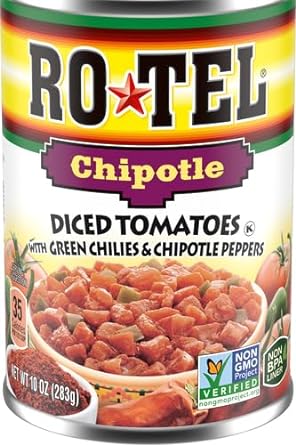 Ro-Tel Chipotle Diced Tomatoes With Green Chilies And Chipotle Peppers, Keto Friendly, 10 Oz