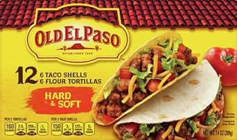 Old El Paso Hard & Soft Taco Shells & Flour Tortillas, 12 Shells, 7.4 Oz