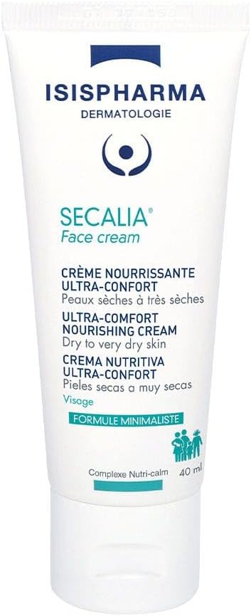 Isispharma Secalia Face Moisturiser 40 Ml - Ultra-Comfortable Daily Nourishing Face Cream - Moisturising Cream For Dry Skin - Family Size - Made In France