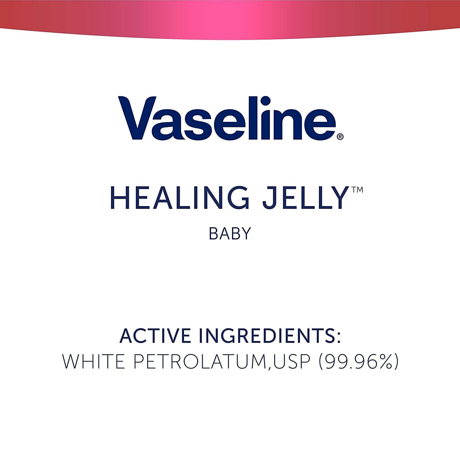 Vaseline Petroleum Jelly Baby Skincare Protective & Pure 4 Count Treats Dry Skin And Prevents Chaffed Skin From Diaper Rash Hypoallergenic And Gentle On Skin 13Oz : Beauty & Personal Care