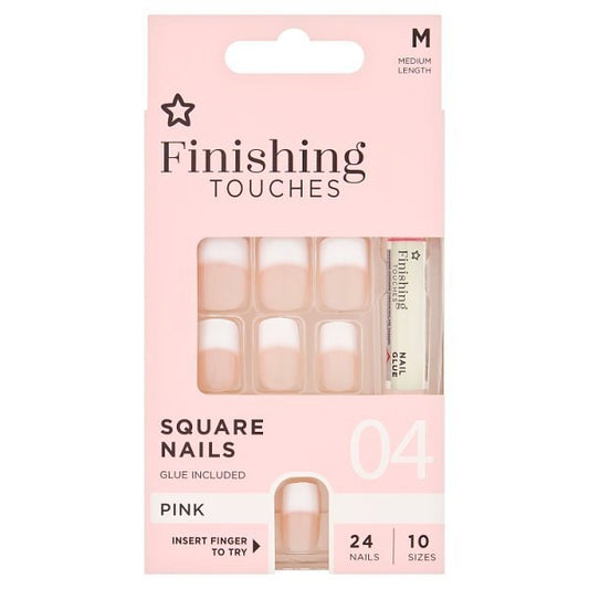 Finishing Touches Fake Nails Medium Pink