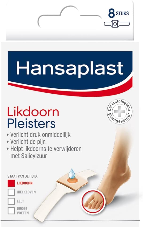 2 X Hansaplast Foot Liqueur Patches – Pain Relief – Pack Of 8
