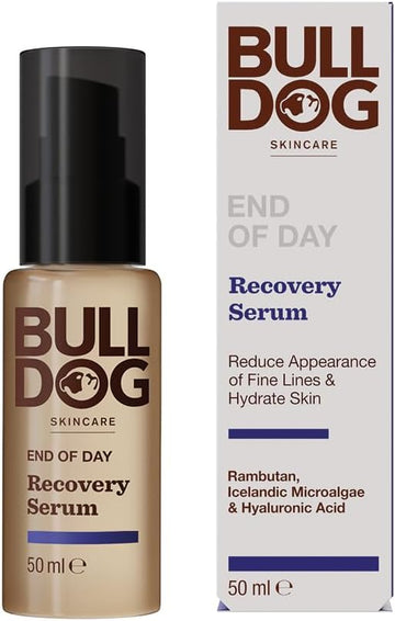 Bulldog Skincare - End Of Day Recovery Serum For Men | Reduce Fine Lines & Hydrate | 60 Ml