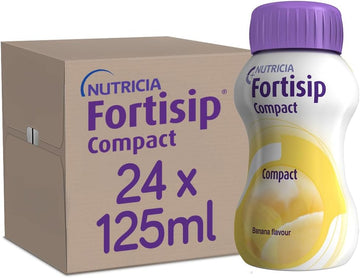 Fortisip Compact Banana Milkshake, 125Ml Bottle X24
