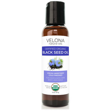 Velona Black Cumin Seed Oil USDA Certified Organic - 2 oz | 100% Pure and Natural Carrier Oil | Unrefined, Cold Pressed | Hair, Body and Skin Care | Use Today - Enjoy Results…