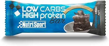 Nutrisport - Low-Carb High-Potein Bar - 60G - Brownie, Box Of 16 Units