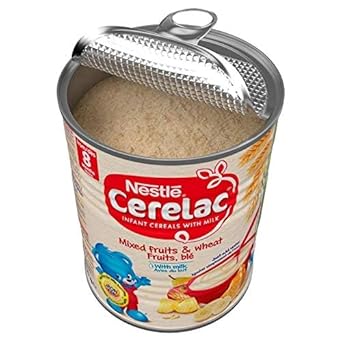 Nestle Cerelac, Mixed Fruits & Wheat With Milk, 14.1 Ounce Cans (Pack Of 4)