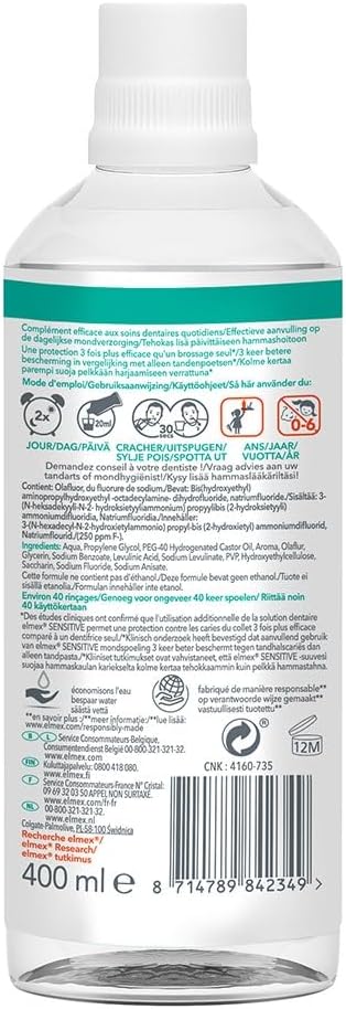 Elmex Sensitive Dental Solution 400Ml