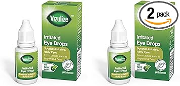 Vizulize Soothing Irritated Eye Drops, 10ml (Pack of 2) : Amazon.co.uk: Health & Personal Care