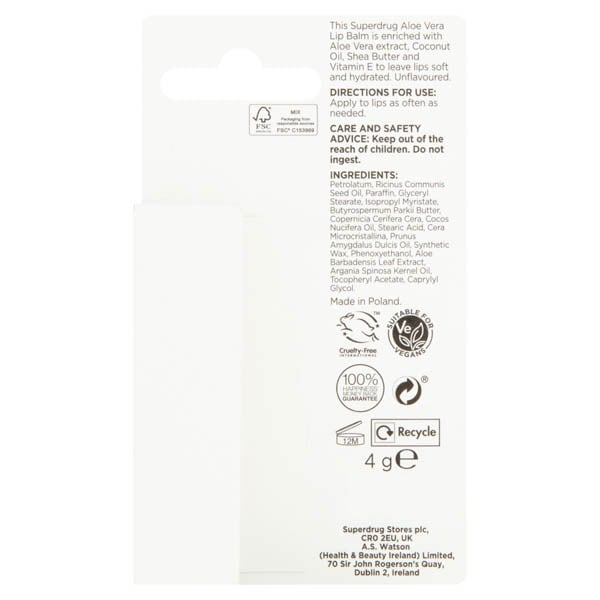 Aloe Vera Lip Balm 4G