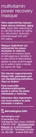 Dermalogica Multivitamin Power Recovery Masque, Anti-Aging Face Mask With Vitamin C & Lactic Acid - Restore And Repair Damaged, Aging Skin, 2.5 Fl Oz : Beauty & Personal Care