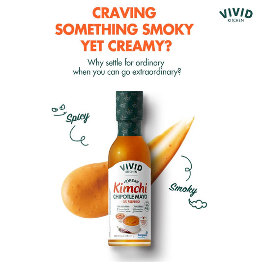 Vivid Kitchen Gochujang Sauce - Korean Fermented Chili Paste Fusion - 8.6 Oz Bottle - Authentic, Bold & Spicy Flavor - No Msg Or Preservatives - Ideal For Topping, Stir-Fry, Dipping & Cooking