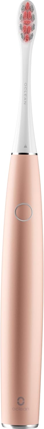 Oclean Air 2, Sonic Electric Toothbrush, Portable Ultra Quiet Design, Dupont Brush Head Bristles, 2H Quick Charge For 40 Days, Ipx7 – White Tulip