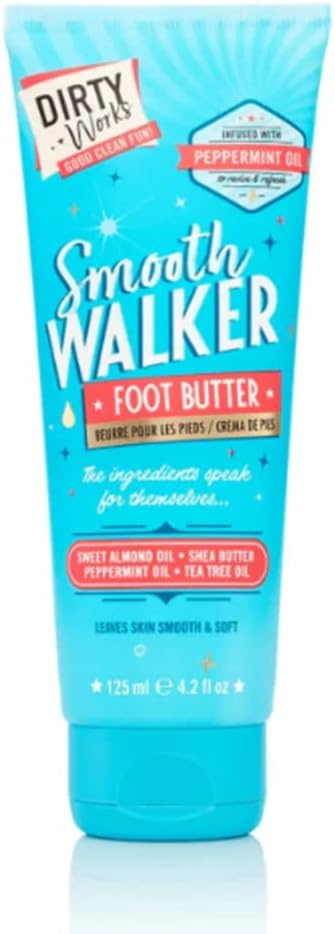 Smooth Walker Foot Butter, Vegan Peppermint Foot Cream, 125Ml