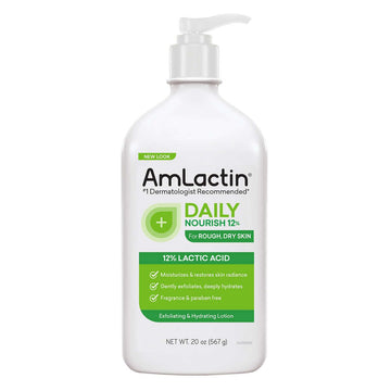 Amlactin Daily Moisturizing Lotion For Rough Dry Skin, 20 Oz