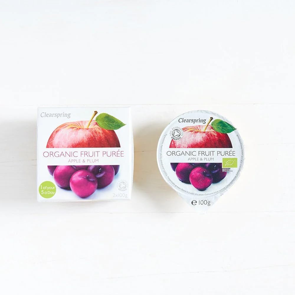 Clearspring Organic Apple and Plum Fruit Purée, 100g (Pack of 12) : Amazon.co.uk: Grocery