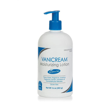 Vanicream Moisturizing Lotion With Pump Dispenser - 16 Fl Oz (1 Lb) β Formulated Without Common Irritants For Those With Sensitive Skin