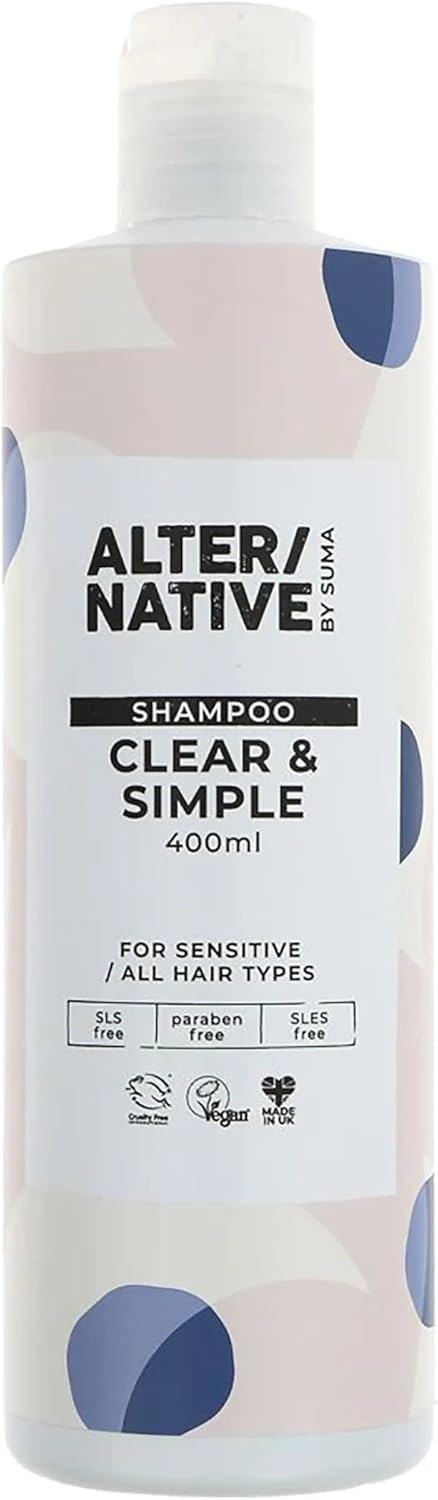 Alter/Native Natural Plant-Powered Cruelty Free Shampoo (Clear & Simple, 400Ml)