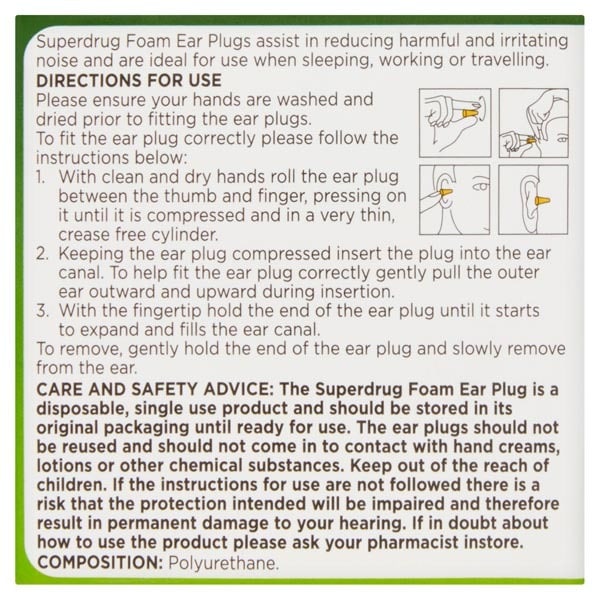 Soft Foam Ear Plugs 3 Pairs