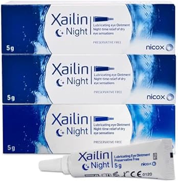 Xailin Night Lubricating Eye Ointment 5G - 3 Pack