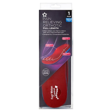 Full Length Orthotic Insole Medium (Size 6 To 8)