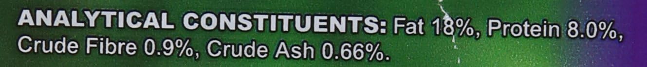 Extra Select Mealworm High Energy Suet Pellets Wild Bird Food - Protein, Fat Rich Year-Round Feeding - 3 kg Refill :Garden