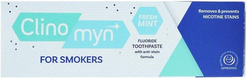 Clinomyn Anti-Stain Fluoride Toothpaste For Smokers, White, Mint, 3 Millilitre, Pack Of 3
