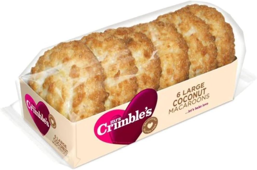 Mrs Crimble's 6 Big Coconut Macaroons 180g : Amazon.co.uk: Grocery