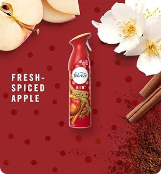 Febreze Air Effects Fresh-Pressed Apple Air Freshener Value Pk, 17.6 Oz, 2 Bottles