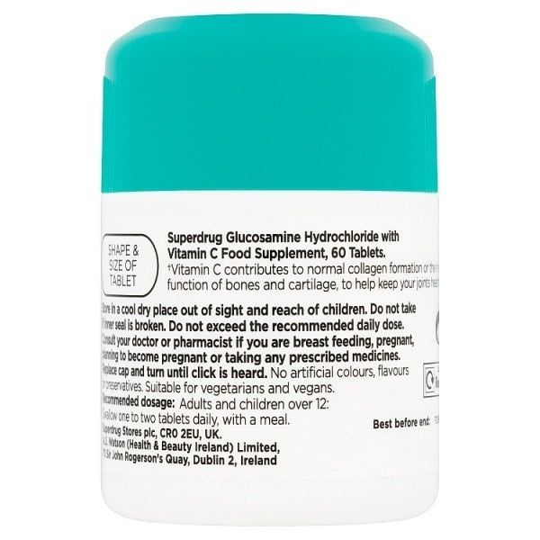 Vegetarian Glucosamine Vitamin C 60 Tablets 500Mg