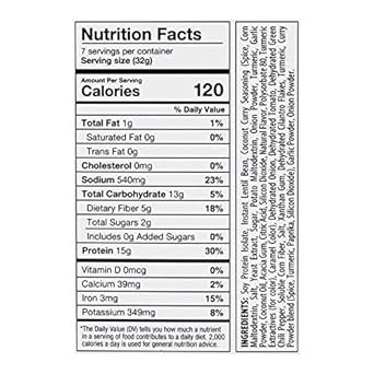 BariatricPal High Protein Light Entree - Vegan Lentil Curry (1-Pack) : Grocery & Gourmet Food