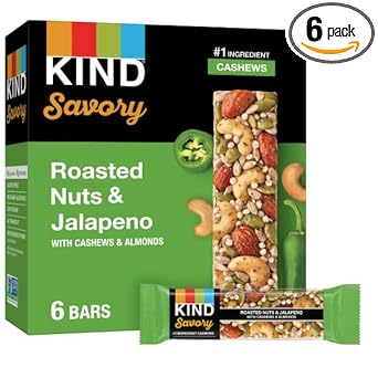 Kind Bars, Roasted Nuts & Jalapeno, 6 Count