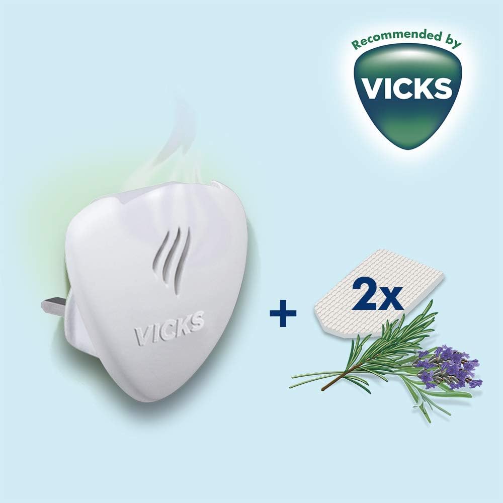 Vicks Rosemary & Lavender Comforting Vapors Waterless Plug-In, VH1700JUV, 5 count : Amazon.co.uk: Health & Personal Care