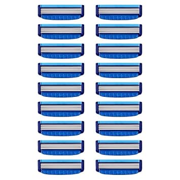 Kirkland Signature Triple Blade Refill Cartridges, 18-count, 18 Count (Pack of 1), 18.0 Count