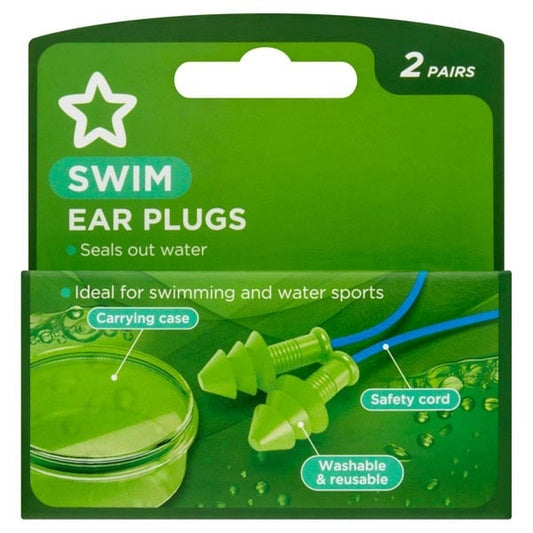 Swim Ear Plugs 2 Pairs