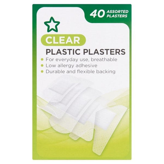 Clear Plastic Plasters X 40