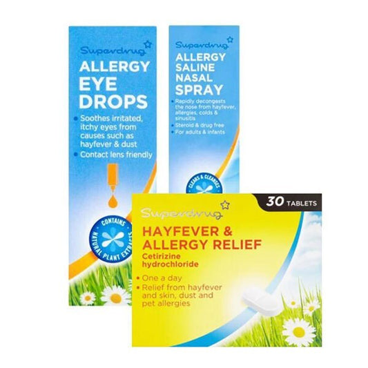 Allergy And Allergy Eye Bundle Including Cetirizine Tablets