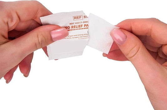 Dukal Sting Relief Pads. Case Of 200 Anesthetic Pads For Burns, Scrapes. 2-Ply Non-Woven Pads In Individual Pouches, Non-Sterile Sting Relief Wipes, 856